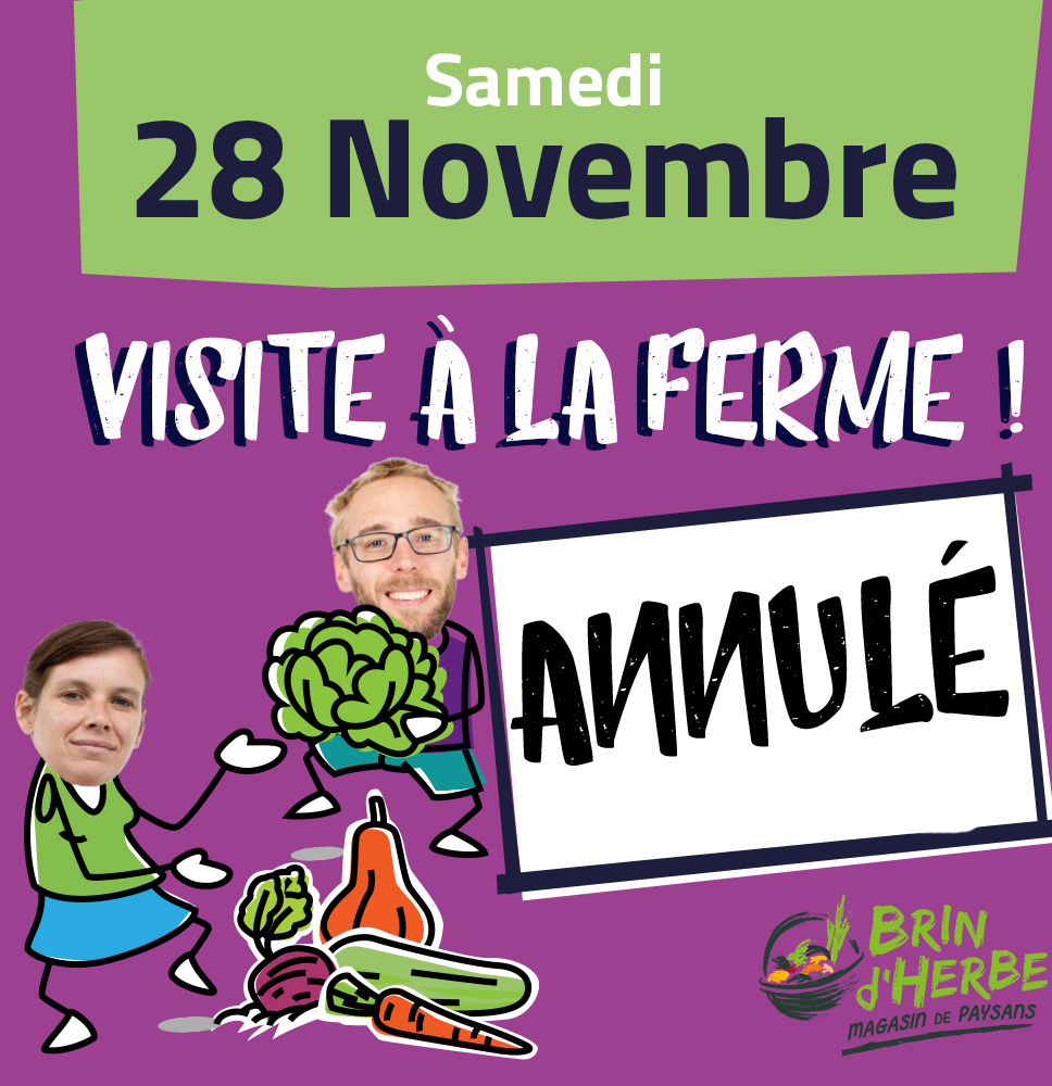 – – – – – – Annulé – – – – – – Visite à la ferme : Les Primeurs des 5 sens