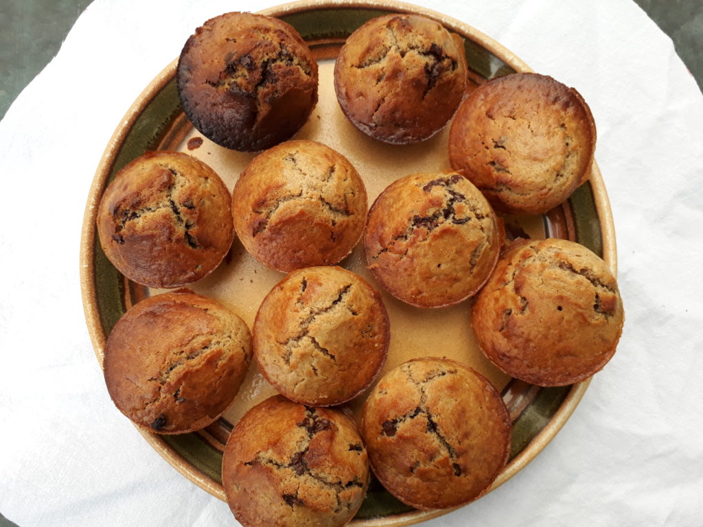 Muffins châtaigne et chocolat